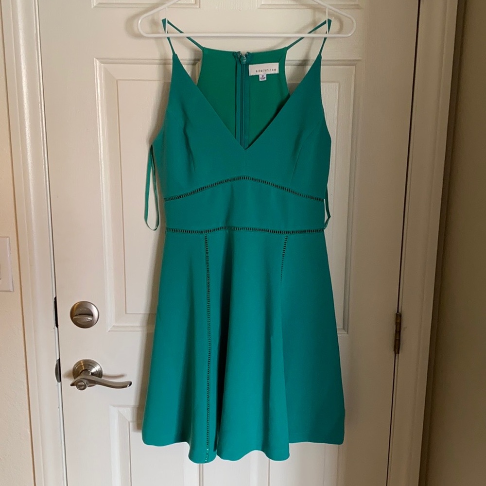 Green cocktail dress